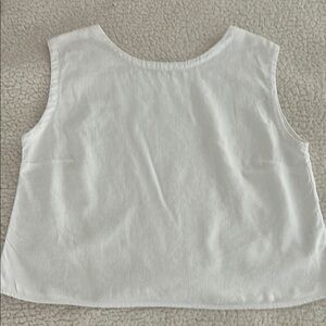 Sleeveless Linen Blouse Size XL